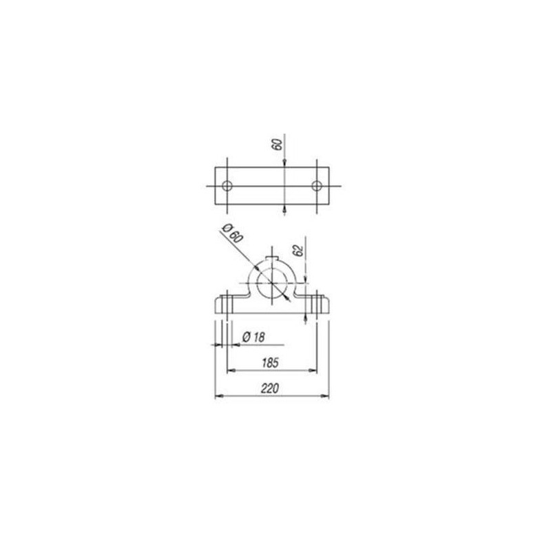 SOPORTE POL DESVIO D60MM PFB 