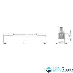 BARRA TIMONERIA EXTENSIBLE 1000-1500 LUEZAR