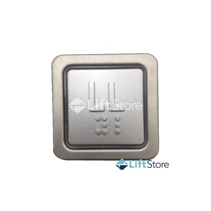 PULSADOR LIFTTECHNIK  CUADRADO NIQUE SIN LUMINOSO