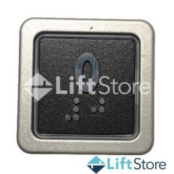PULSADOR LIFTTECHNIK  CUADRADO GRAF LED ROJO 24V 