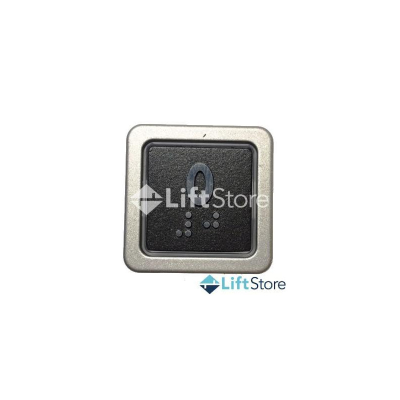 PULSADOR LIFTTECHNIK  CUADRADO GRAF LED ROJO 24V 