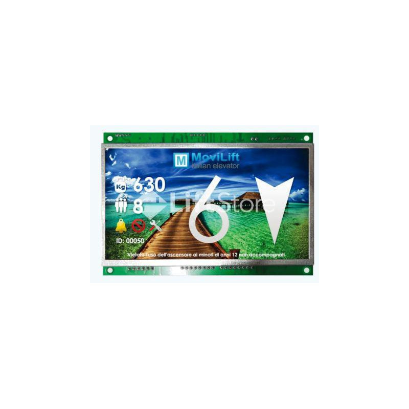 TFT DISPLAY CABINA 7 PULG 12/24 VOLTS MOVILIFT