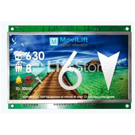 TFT DISPLAY CABINA 7 PULG 12/24 VOLTS MOVILIFT