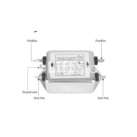 FILTRO EMI SUPRE DE RUIDO POTENCIA MONOF 115/250V 