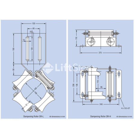 RODILLO GUIADO CAD COMPEN DR-L 1 2 HASTA 1 75 M/S